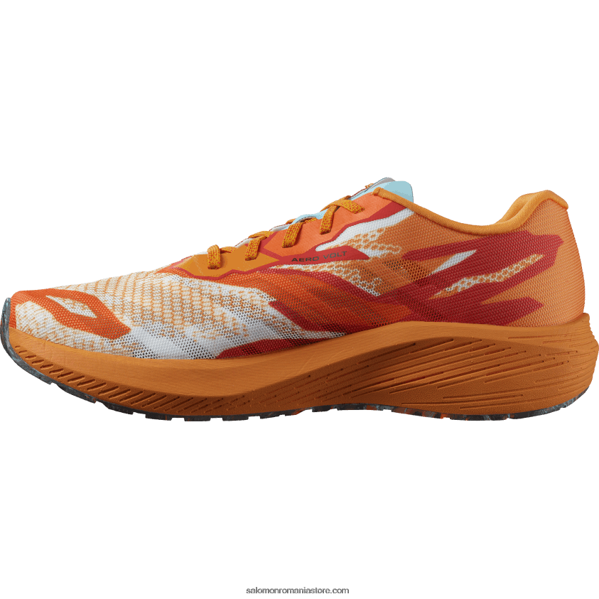 Salomon stralucire turmeric/rosu foc/albastru pantofi de alergare pentru bărbați - aero volt 6D8X2J60