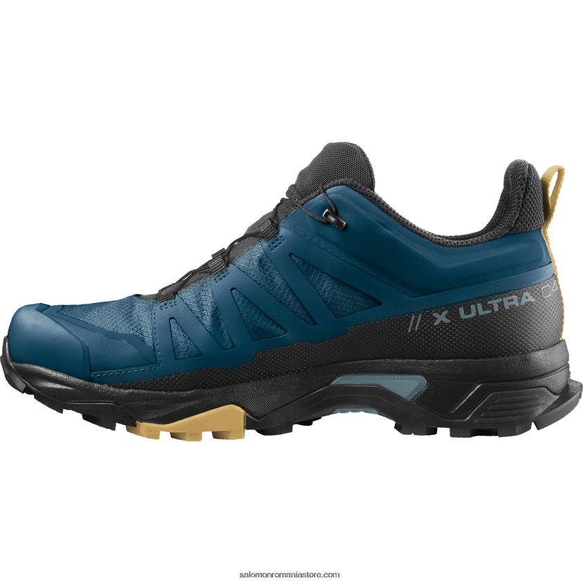 Salomon albastru legion/negru/frunza de toamna pantofi de drumeție pentru bărbați - x ultra 4 gore-tex 6D8X2J17