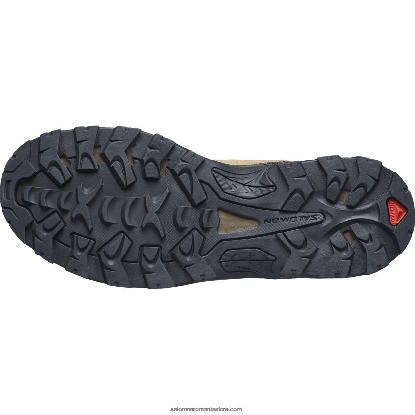 Salomon cangur/varec/negru ghete de drumeție din piele pentru bărbați - quest rove gore-tex 6D8X2J52