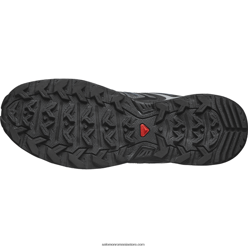 Salomon cenușă neagră/abanos/albastru pantofi de drumeție pentru bărbați - x ultra pioneer aero 6D8X2J21