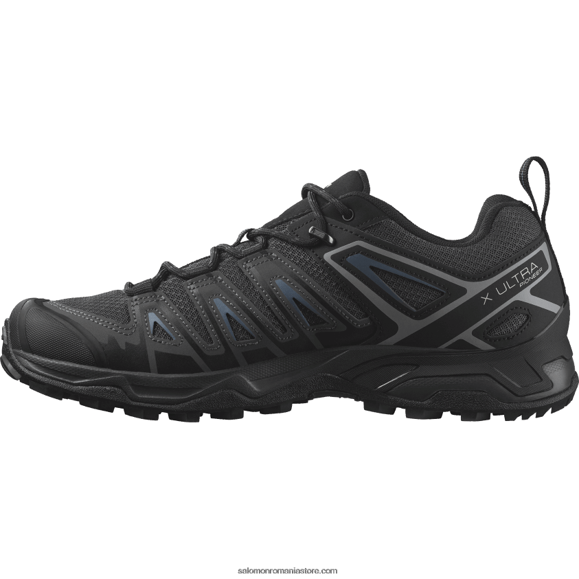 Salomon cenușă neagră/abanos/albastru pantofi de drumeție pentru bărbați - x ultra pioneer aero 6D8X2J21