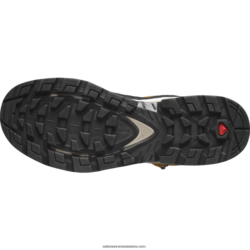 Salomon chimen/nisip albit/șofran ghete de drumeție din piele pentru bărbați - quest element gore-tex 6D8X2J50