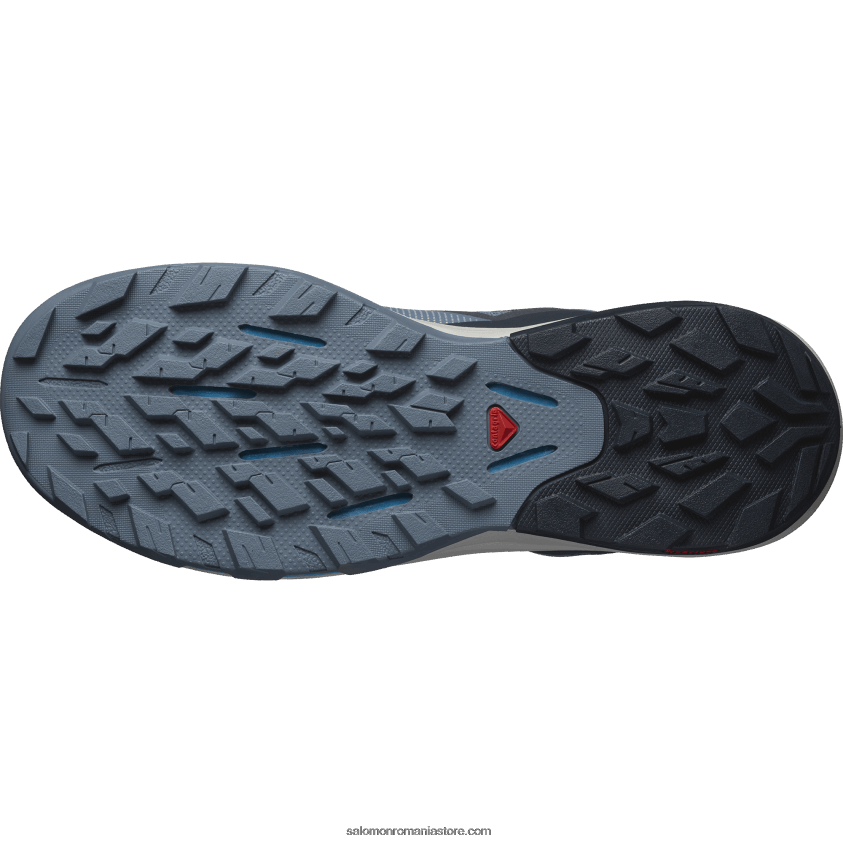 Salomon china blue/carbon/roca lunară ghete de drumeție pentru bărbați - outpulse mid gore-tex 6D8X2J32