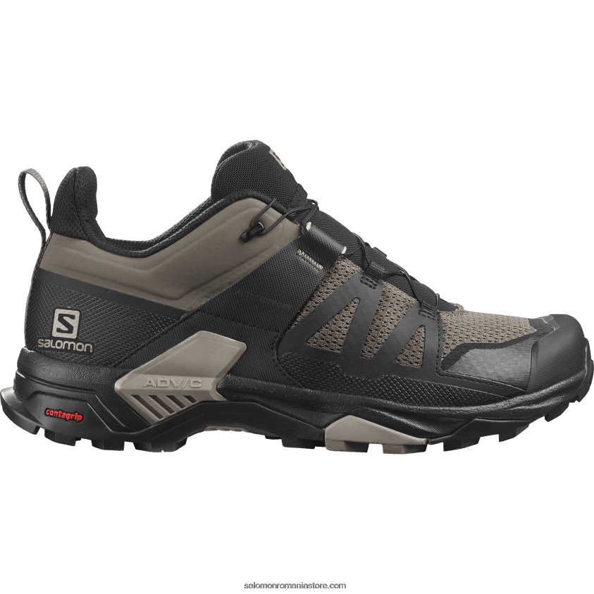 Salomon cordon elastic/negru/vintage kaki pantofi de drumeție pentru bărbați - x ultra 4 6D8X2J27