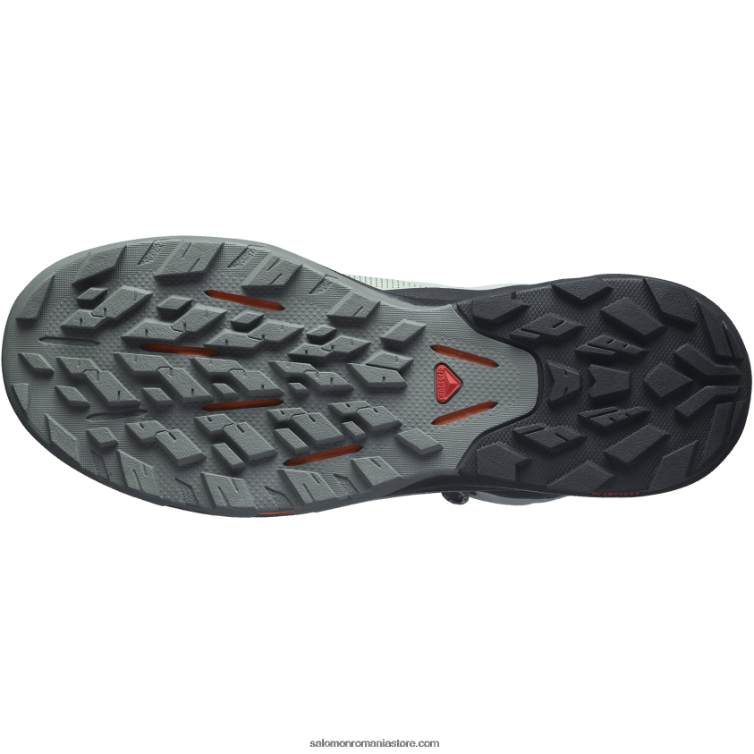 Salomon fier forjat/negru/portocaliu vibrant ghete de drumeție pentru bărbați - outpulse mid gore-tex 6D8X2J31