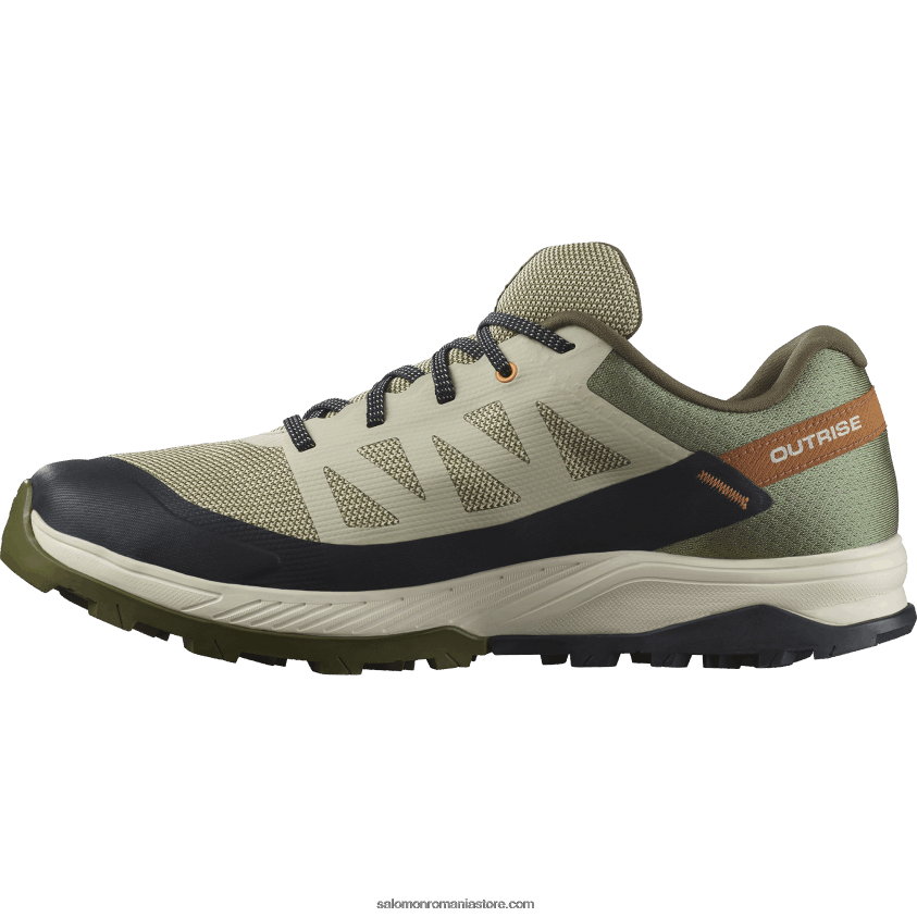 Salomon gri mușchi/noapte măsline/migdale de zahăr pantofi de drumeție pentru bărbați - outrise clima waterproof 6D8X2J54