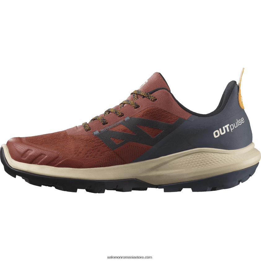 Salomon henna arsă/cerneală/turmeric pantofi de drumeție pentru bărbați - outpulse gore-tex 6D8X2J45