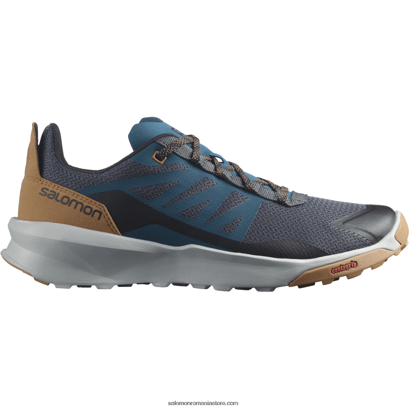 Salomon magnet/albastru perlat/maro tutun pantofi de drumeție pentru bărbați - patrula 6D8X2J46
