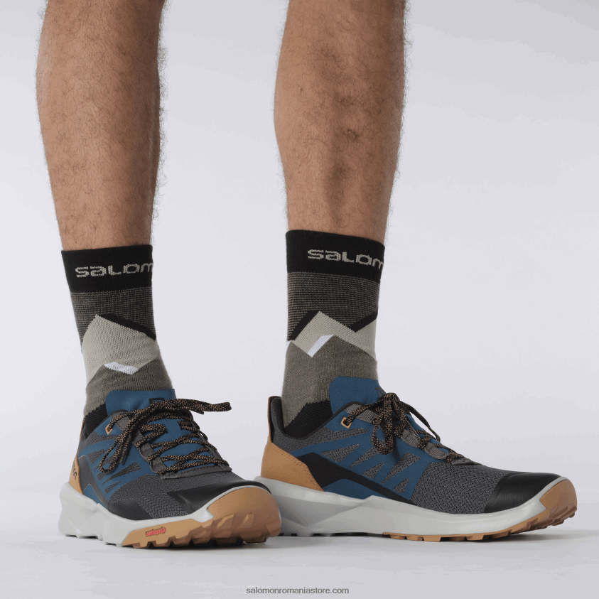 Salomon magnet/albastru perlat/maro tutun pantofi de drumeție pentru bărbați - patrula 6D8X2J46