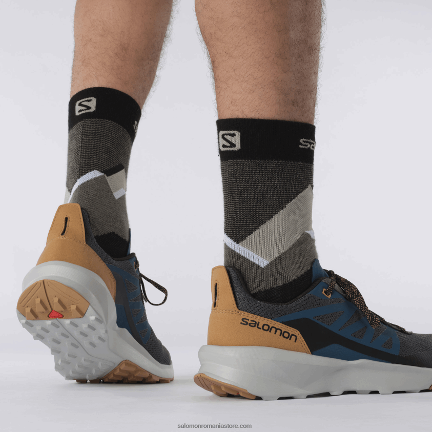 Salomon magnet/albastru perlat/maro tutun pantofi de drumeție pentru bărbați - patrula 6D8X2J46