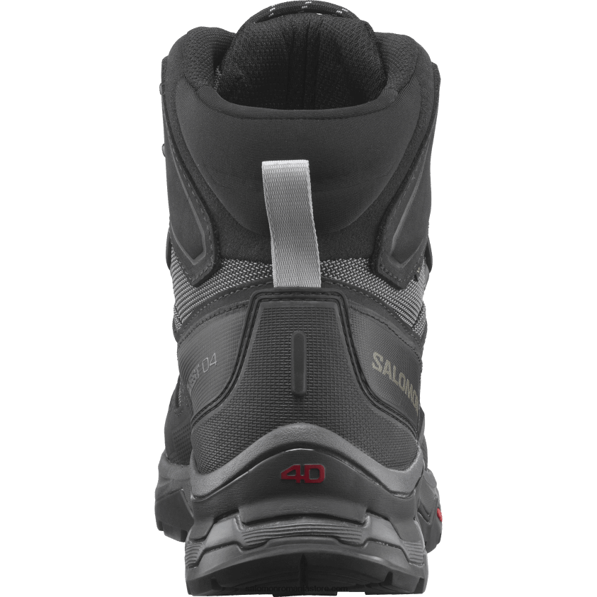 Salomon magnet/negru/cariera ghete de drumeție din piele pentru bărbați - quest 4 gore-tex 6D8X2J7