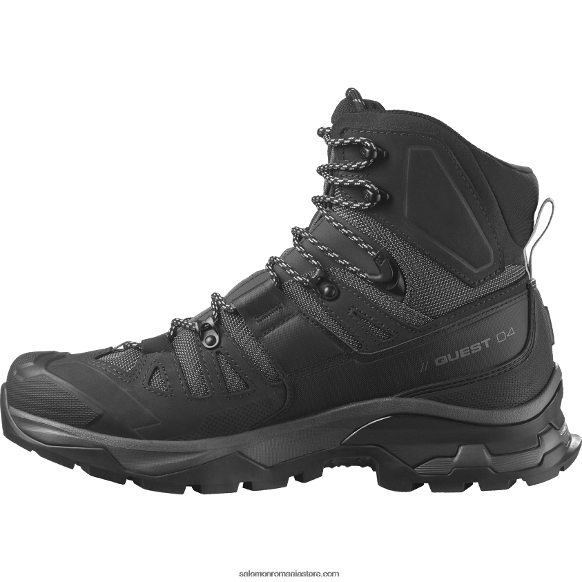 Salomon magnet/negru/cariera ghete de drumeție din piele pentru bărbați - quest 4 gore-tex 6D8X2J7