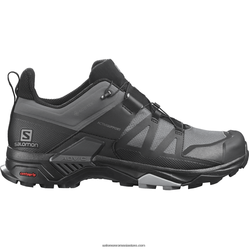 Salomon magnet/negru/monument pantofi de drumeție pentru bărbați - x ultra 4 gore-tex 6D8X2J13