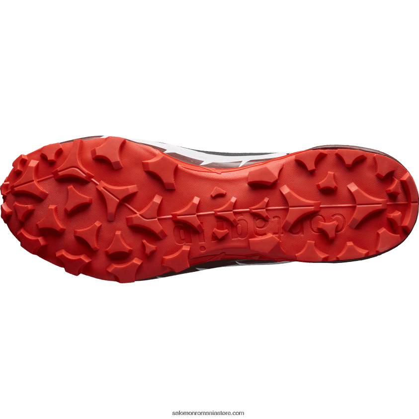 Salomon neagră/ciocolată amară/roșu aprins ghete de drumeție pentru bărbați - cross hike 2 mid gore-tex 6D8X2J34