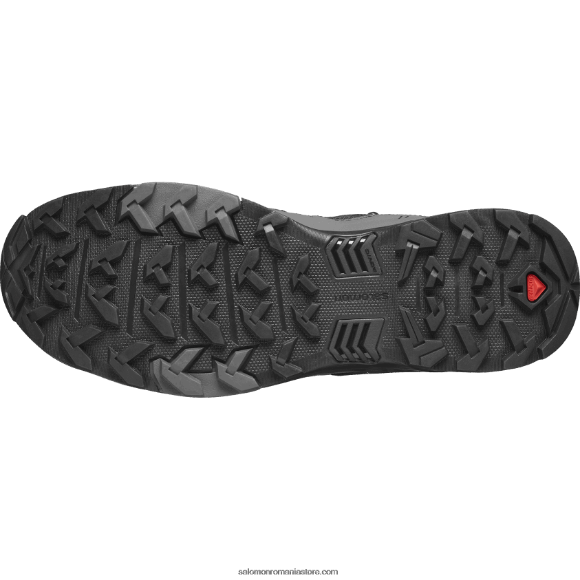 Salomon negru/magnet/albastru sidefat ghete de drumeție pentru bărbați - x ultra 4 mid wide gore-tex 6D8X2J42