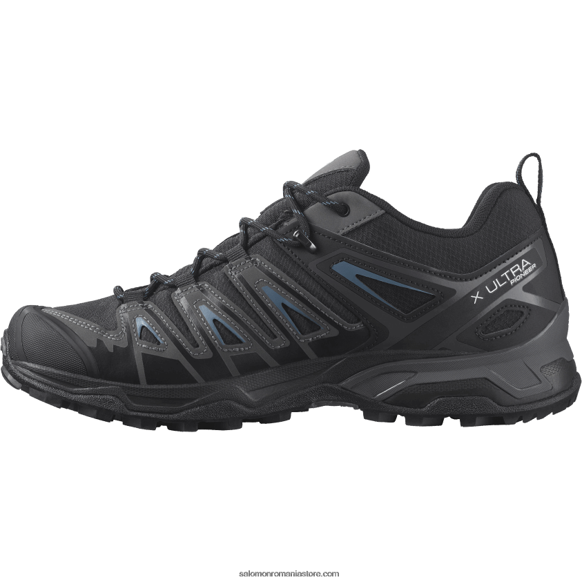 Salomon negru/magnet/bluesteel pantofi de drumeție pentru bărbați - x ultra pioneer clima waterproof 6D8X2J38