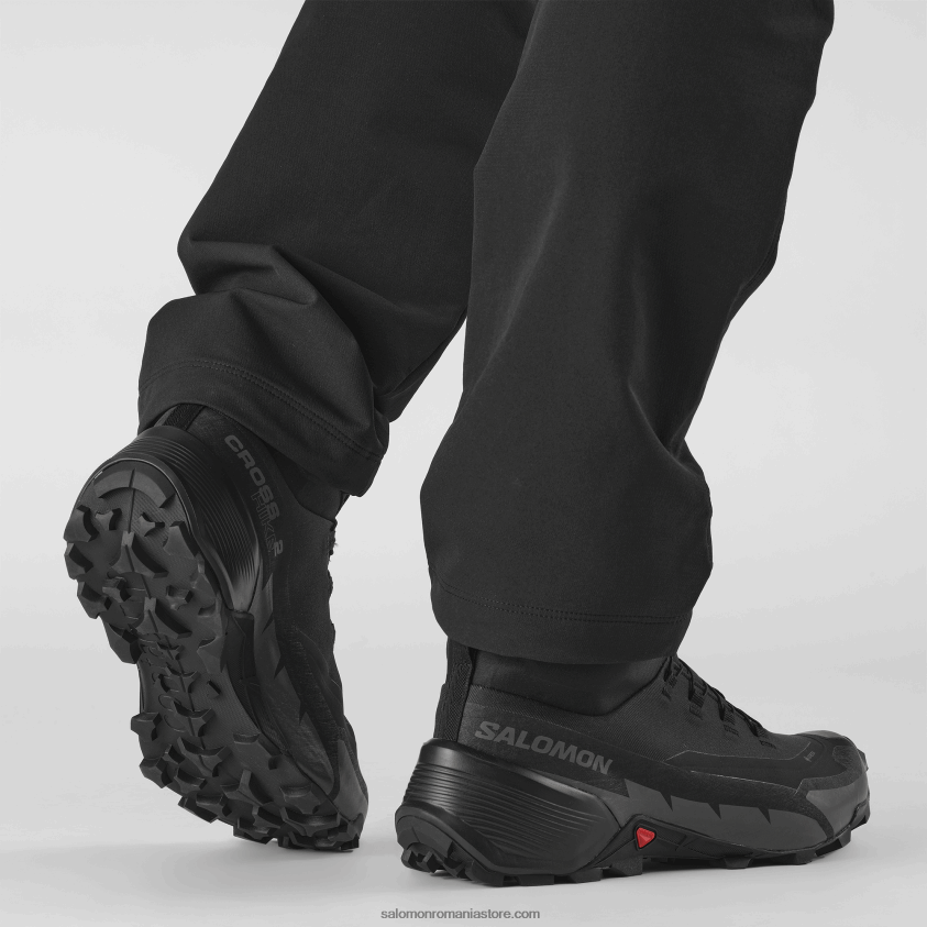 Salomon negru/magnet ghete de drumeție pentru bărbați - cross hike 2 mid gore-tex 6D8X2J36