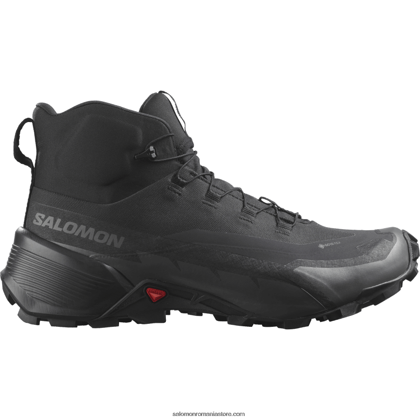 Salomon negru/magnet ghete de drumeție pentru bărbați - cross hike 2 mid gore-tex wide 6D8X2J19