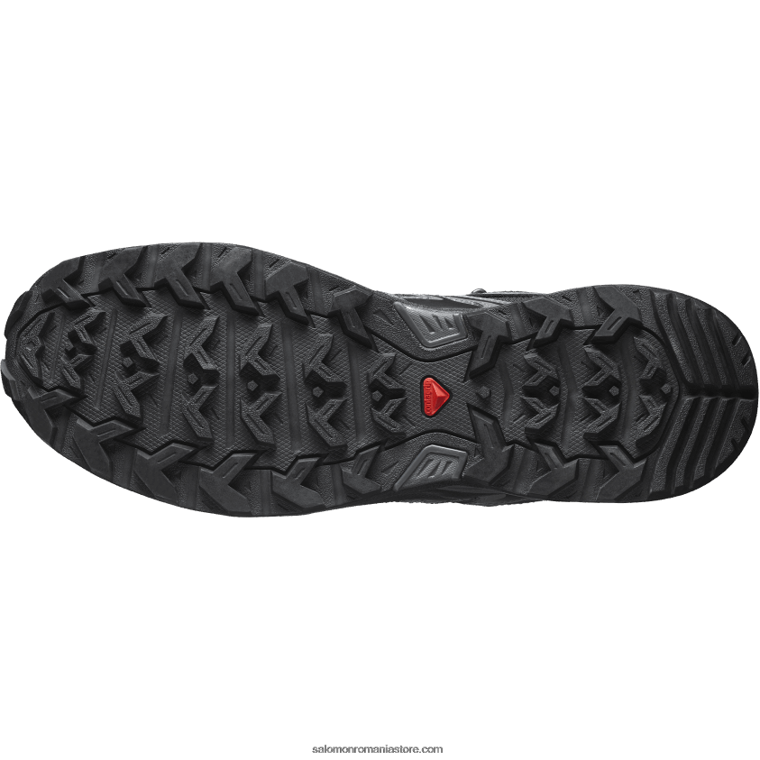 Salomon negru/magnet/monument ghete de drumeție pentru bărbați - x ultra pioneer mid clima waterproof 6D8X2J40