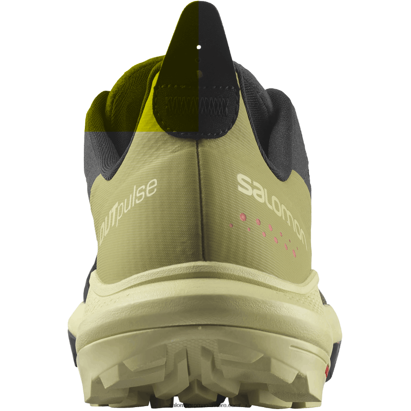 Salomon negru/verde praz/rosu mac pantofi de drumeție pentru bărbați - outpulse 6D8X2J28