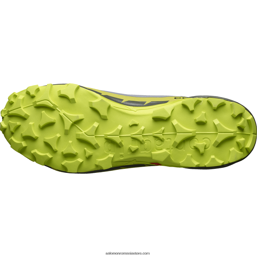 Salomon nuanță liniștită/lai acid/lai auriu ghete de drumeție pentru bărbați - cross hike 2 mid gore-tex 6D8X2J35
