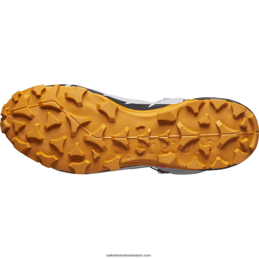 Salomon pescăruş/marmeladă/negru ghete de drumeție pentru bărbați - cross hike 2 mid gore-tex 6D8X2J37
