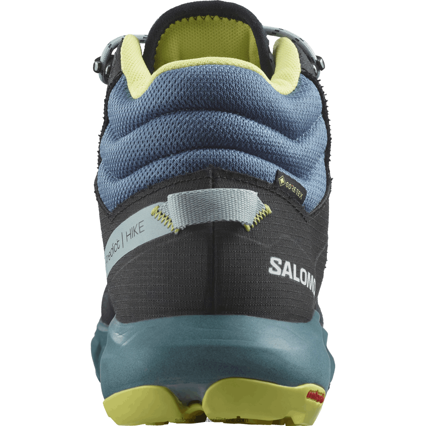 Salomon safir închis/cenuşă albastră/lai însorit cizme de drumeție pentru bărbați - predict hike mid gore-tex 6D8X2J56
