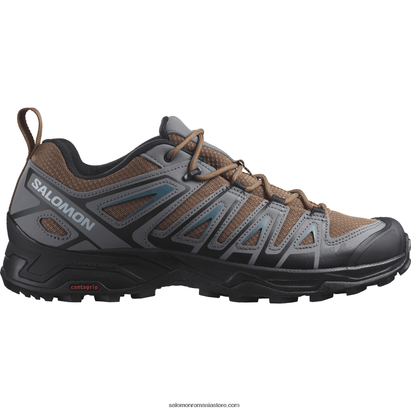 Salomon toffee/nuanta linistita/mallard blue pantofi de drumeție pentru bărbați - x ultra pioneer aero 6D8X2J20