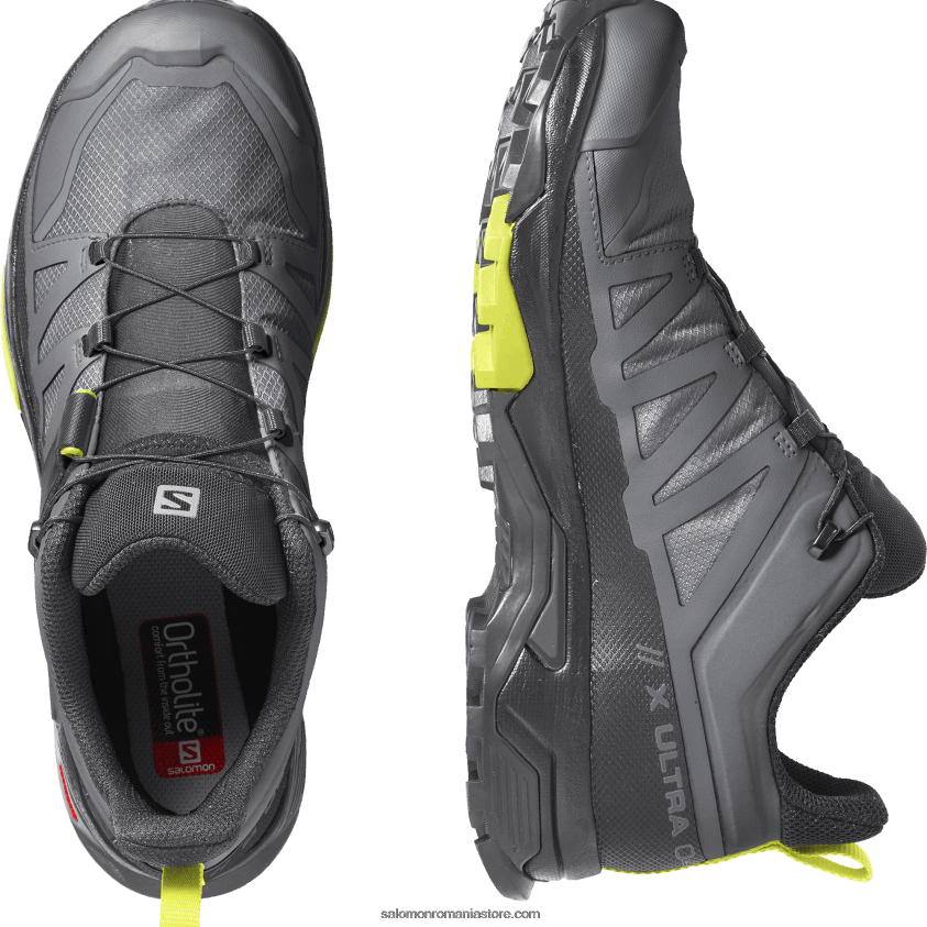 Salomon umbră liniștită/negru/lumină de seară pantofi de drumeție pentru bărbați - x ultra 4 gore-tex 6D8X2J14