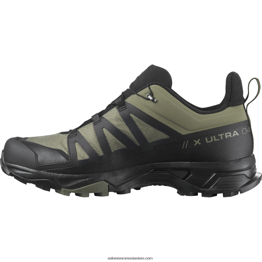 Salomon verde lichen profund/negru/noapte măsliniu pantofi de drumeție pentru bărbați - x ultra 4 gore-tex 6D8X2J16
