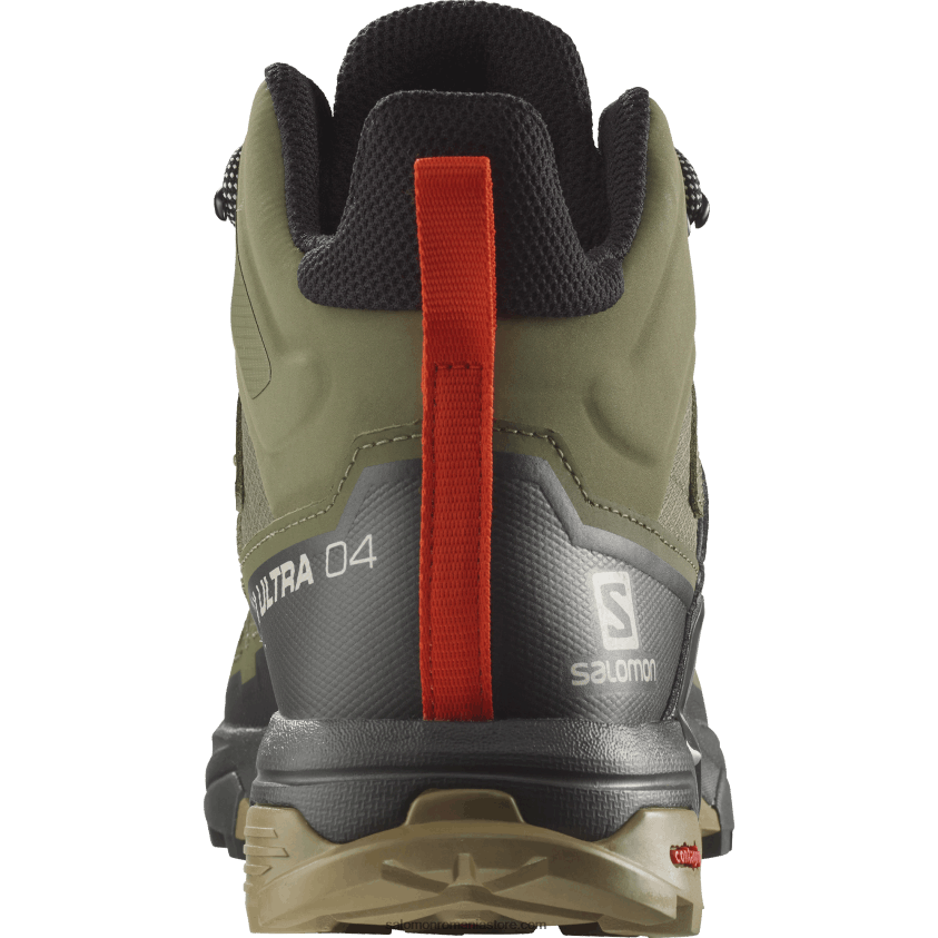Salomon verde lichen profund/turbă/varec ghete de drumeție pentru bărbați - x ultra 4 mid gore-tex 6D8X2J9