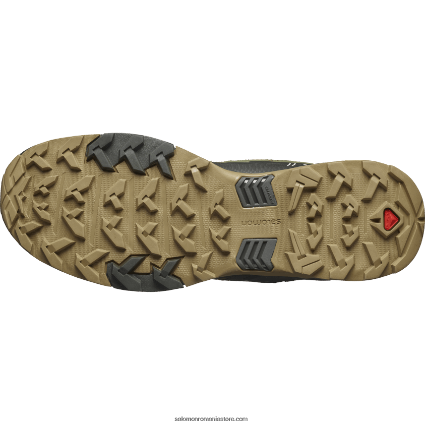 Salomon verde lichen profund/turbă/varec ghete de drumeție pentru bărbați - x ultra 4 mid gore-tex 6D8X2J9
