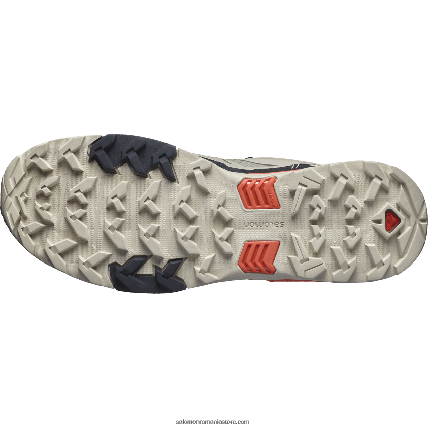 Salomon vintage kaki/negru/roșii cherry pantofi de drumeție pentru bărbați - x ultra 4 gore-tex 6D8X2J18