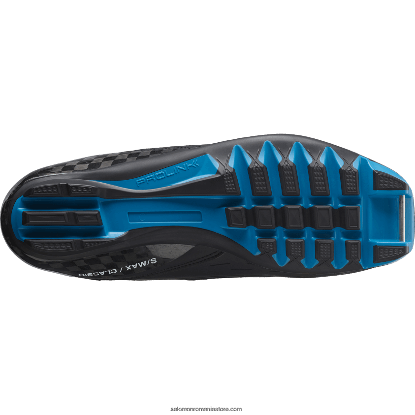 Salomon negru/albastru proces cizme nordice clasice pentru bărbați - s/max carbon classic mv 6D8X2J693