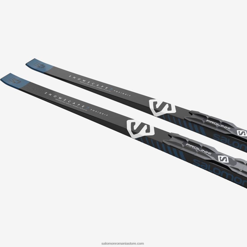 Salomon l409696pm+ pachet de schi nordic clasic pentru bărbați - snowscape 7 posigrip (și prolink auto) 6D8X2J680