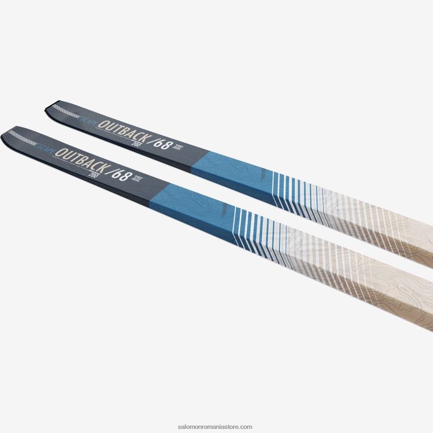 Salomon l41254000+ schiuri nordice clasice pentru bărbați - escape 68 outback flat 6D8X2J677