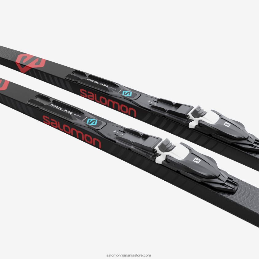 Salomon l41540500+ pachet de schi nordic clasic pentru bărbați - piele snowscape 9 (și prolink shift pro) 6D8X2J678