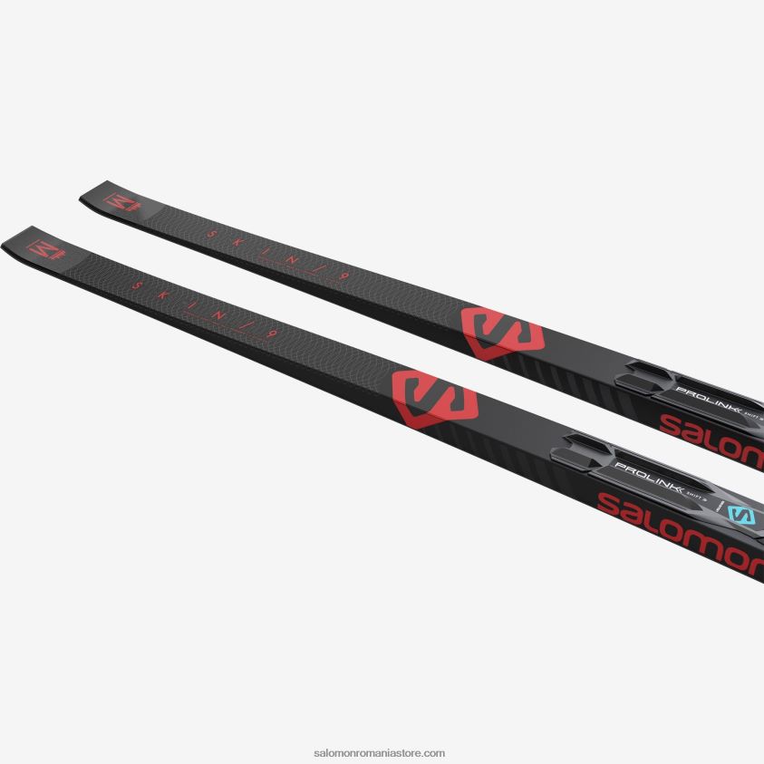 Salomon l41540500+ pachet de schi nordic clasic pentru bărbați - piele snowscape 9 (și prolink shift pro) 6D8X2J678