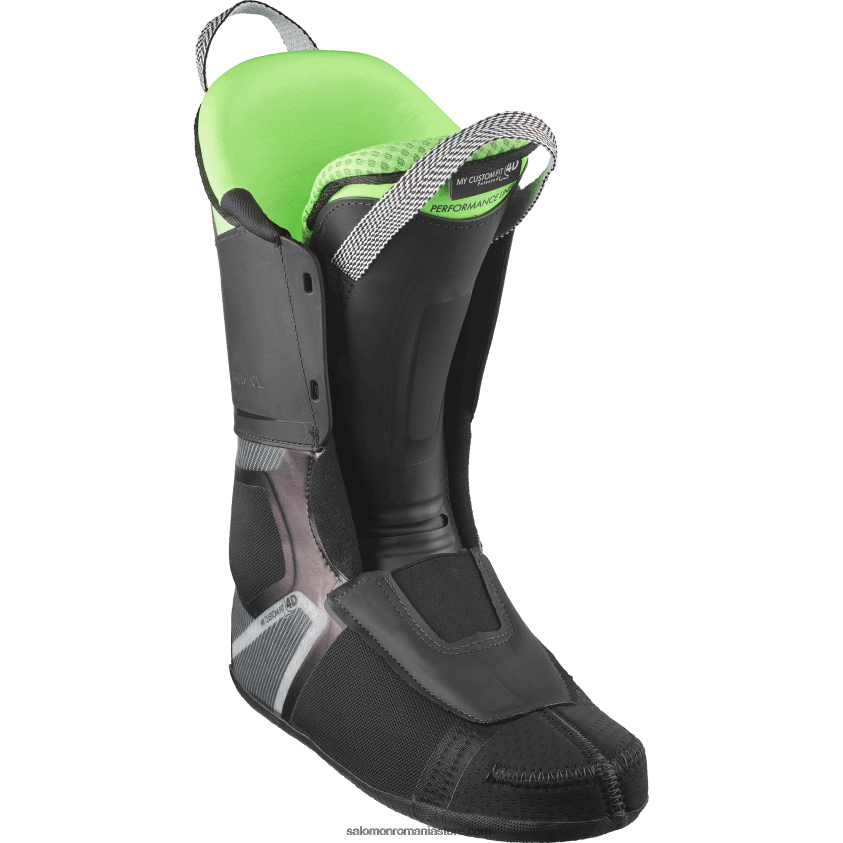 Salomon gri oțel/verde neon pastel 1/negru ghete pe pista pentru barbati - s/pro alpha 120 6D8X2J1230