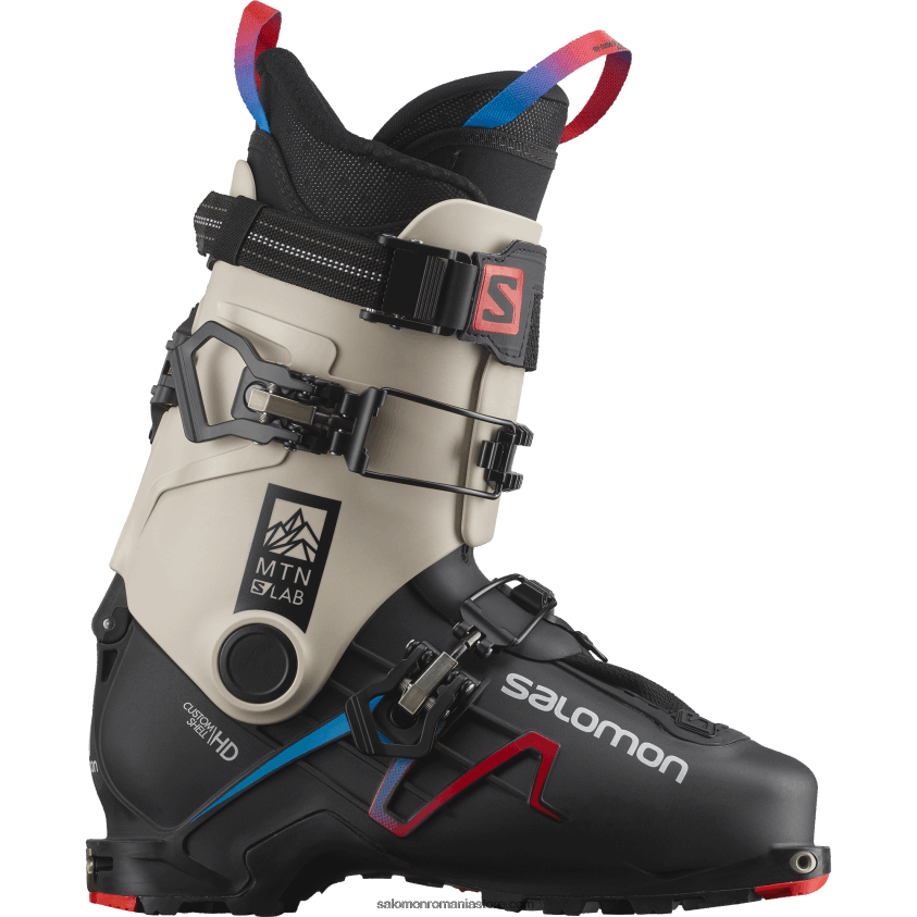 Salomon neagra/zi ploioasa/rosu cizme de turism pentru barbati - s/lab mtn 6D8X2J1214