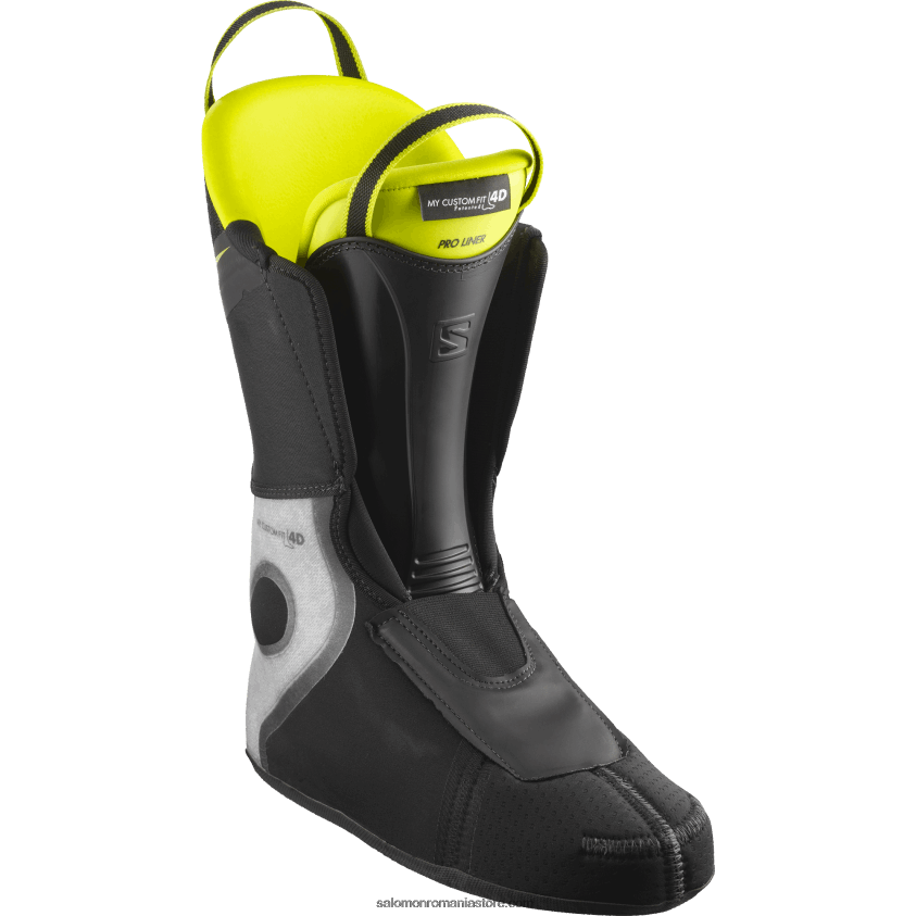 Salomon negru/verde acid/argintiu închis metalic05 ghete pe pista pentru barbati - s/pro mv 110 6D8X2J1231
