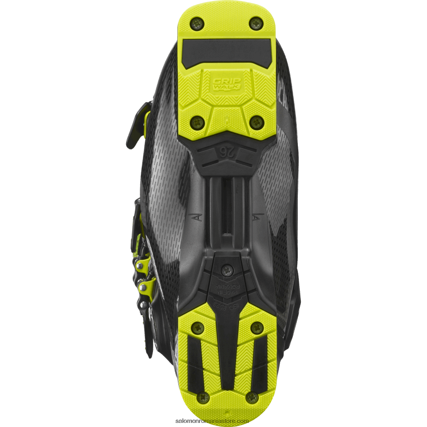 Salomon negru/verde acid/argintiu închis metalic05 ghete pe pista pentru barbati - s/pro mv 110 6D8X2J1231