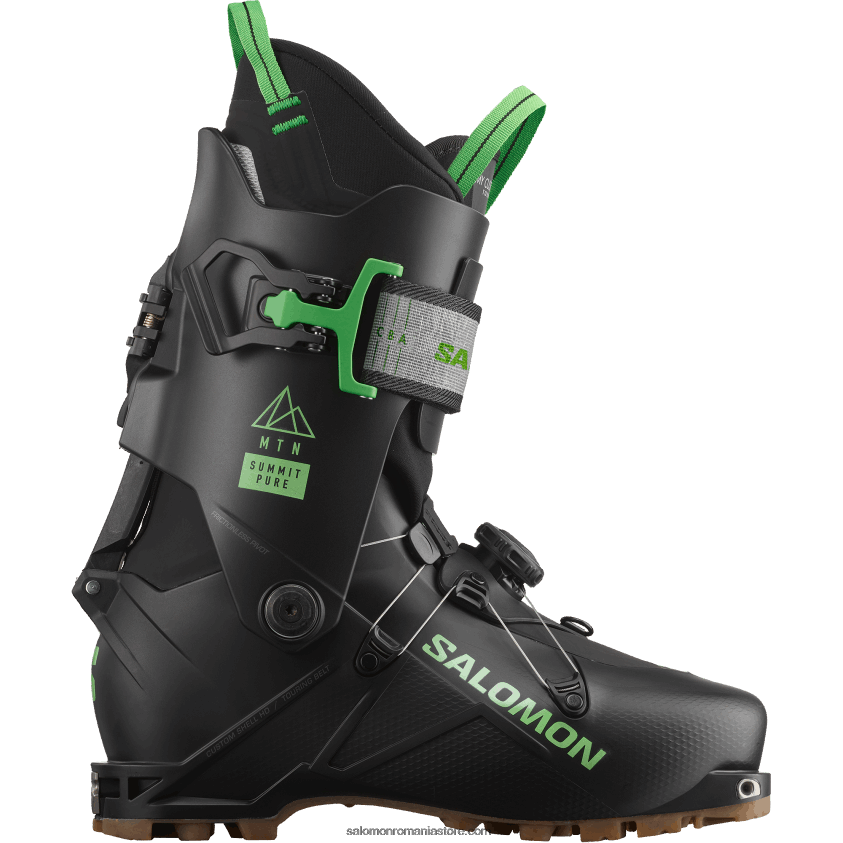 Salomon negru/verde neon pastel 1/zi ploioasă cizme de turism pentru bărbați - mtn summit pure 6D8X2J1233