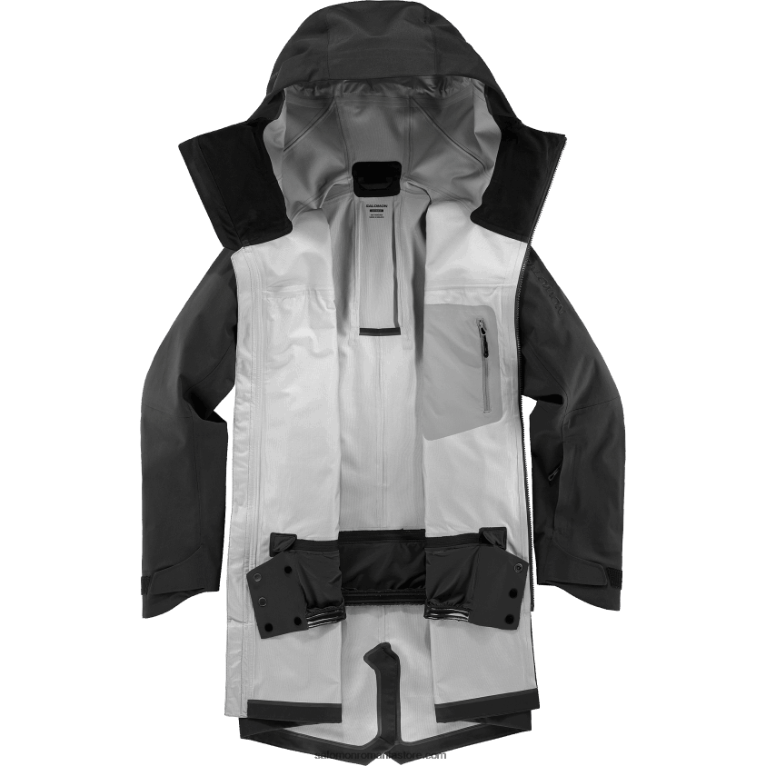 Salomon negru adânc jachetă shell bărbați - stance 3l lungime 6D8X2J550