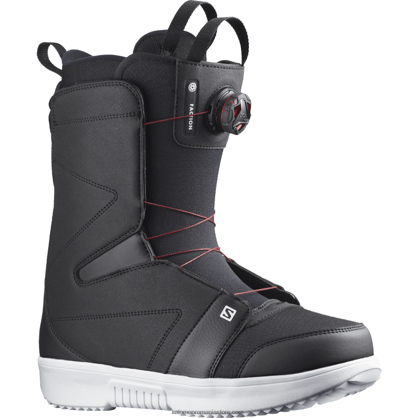 Salomon alb negru cizme de snowboard pentru bărbați - faction boa 6D8X2J600