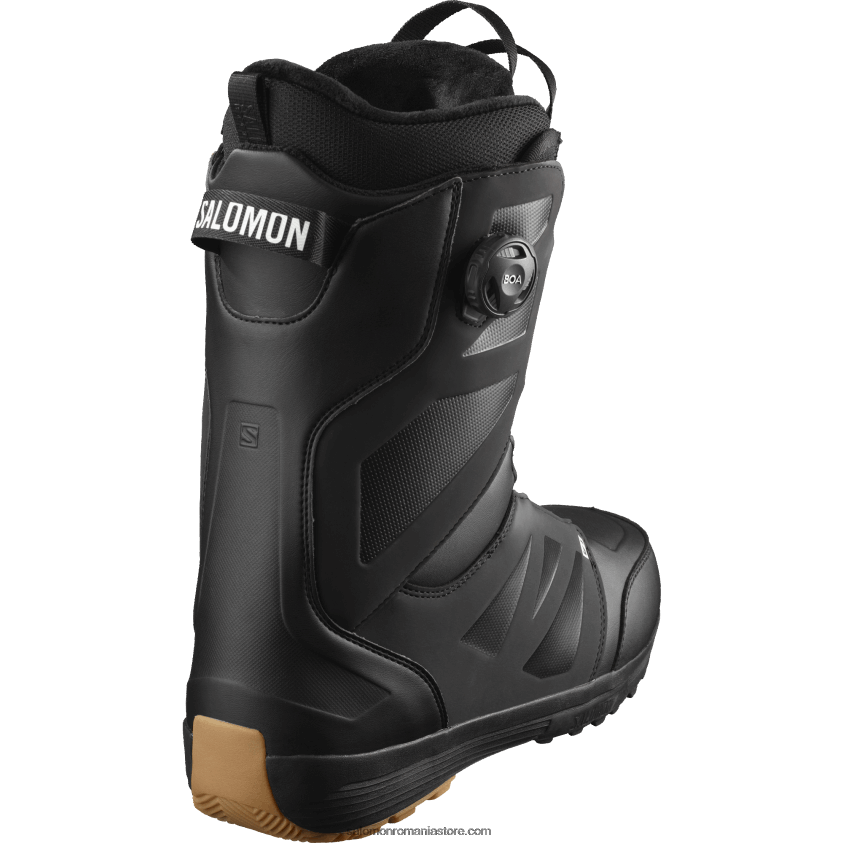 Salomon alb negru cizme snowboard barbati - launch boa sj boa 6D8X2J589