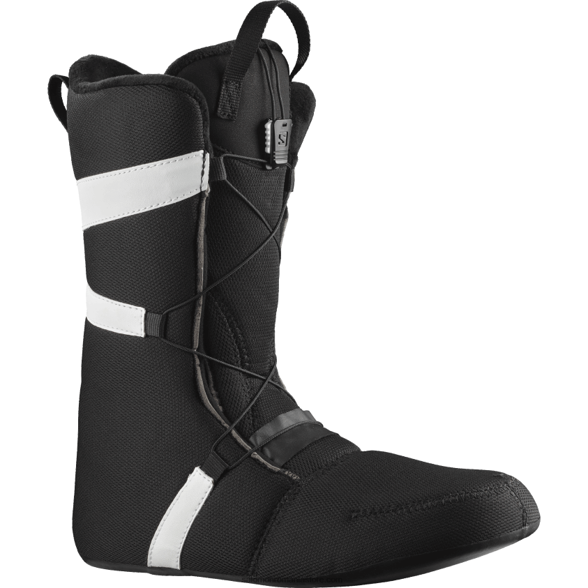 Salomon alb negru cizme snowboard barbati - launch boa sj boa 6D8X2J589