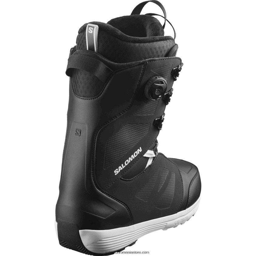 Salomon alb negru cizme snowboard barbati - launch lace sj boa 6D8X2J597