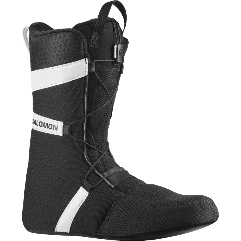 Salomon alb negru cizme snowboard barbati - launch lace sj boa 6D8X2J597