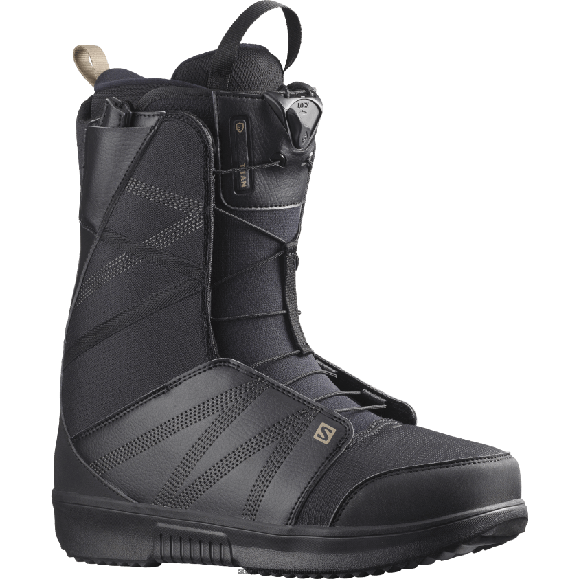Salomon caju negru/prăjit cizme de snowboard pentru bărbați - titan 6D8X2J596